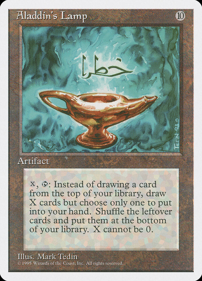 Aladdin's Lamp [Fourth Edition] MTG Single Magic: The Gathering | Red Claw Gaming