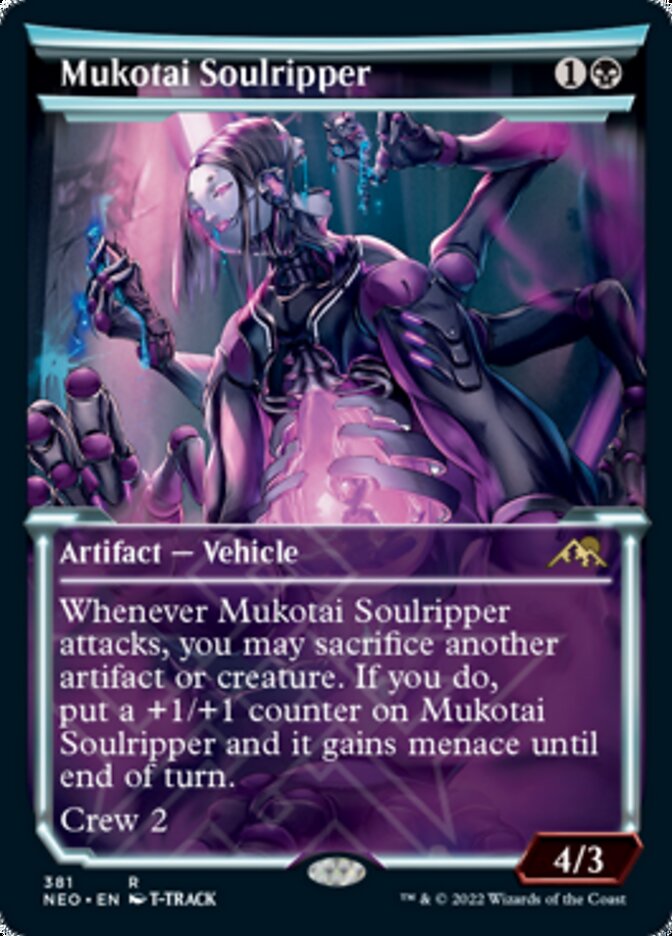 Mukotai Soulripper (Showcase Soft Glow) [Kamigawa: Neon Dynasty] MTG Single Magic: The Gathering    | Red Claw Gaming