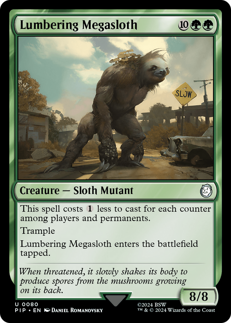 Lumbering Megasloth [Fallout] MTG Single Magic: The Gathering | Red Claw Gaming
