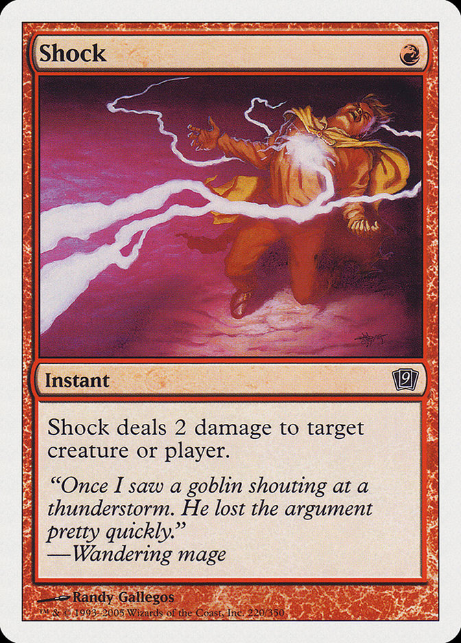 Shock [Ninth Edition] MTG Single Magic: The Gathering | Red Claw Gaming