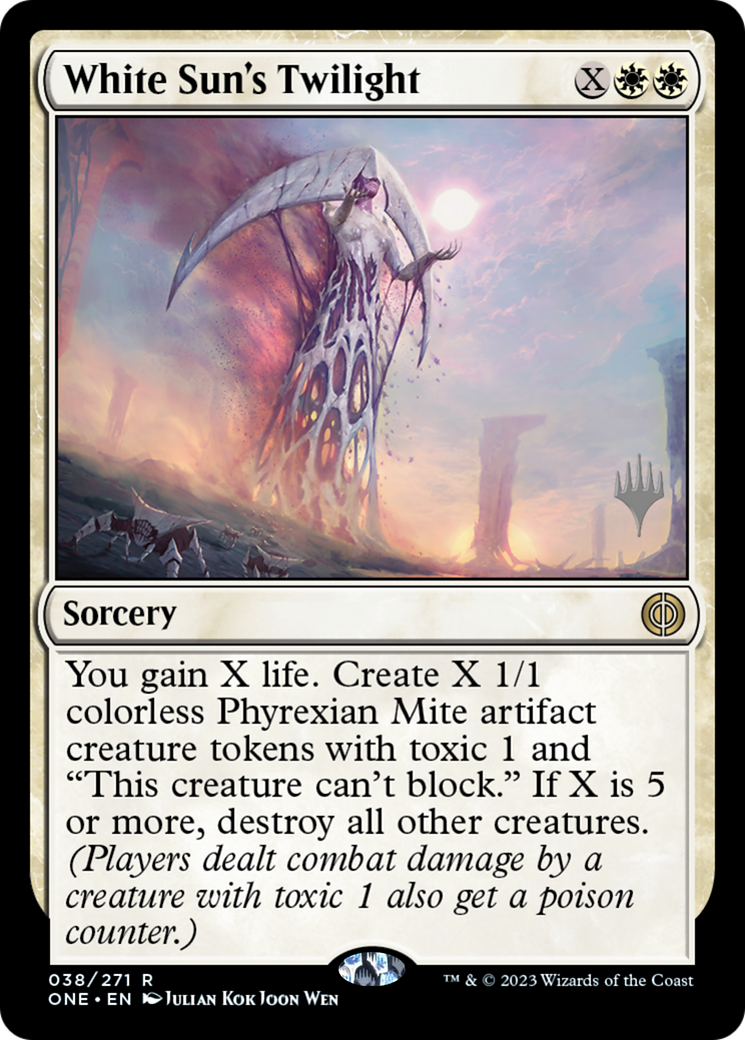 White Sun's Twilight (Promo Pack) [Phyrexia: All Will Be One Promos] MTG Single Magic: The Gathering | Red Claw Gaming