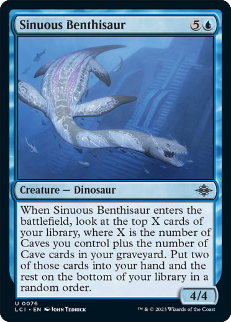 Sinuous Benthisaur [The Lost Caverns of Ixalan] MTG Single Magic: The Gathering    | Red Claw Gaming