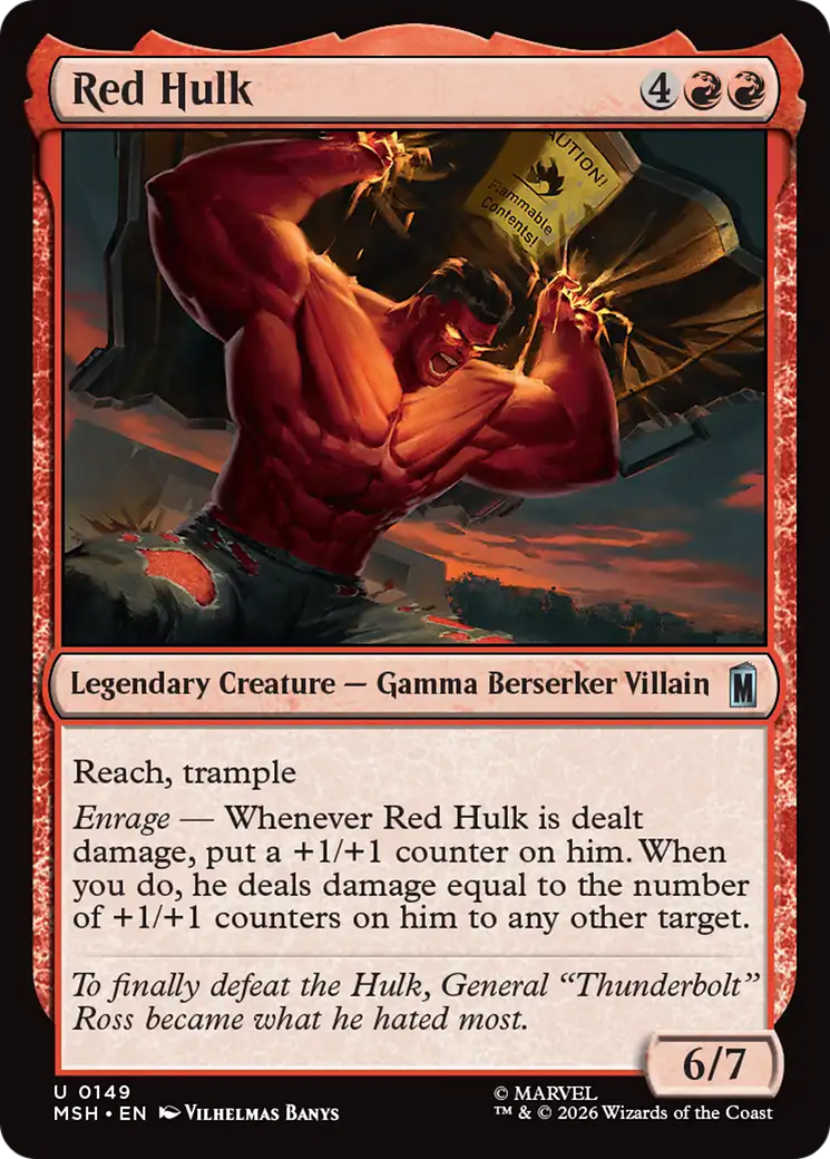 Red Hulk [Marvel Super Heroes] | Red Claw Gaming