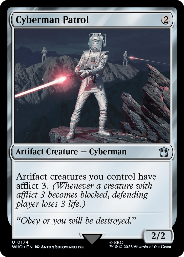 Cyberman Patrol [Doctor Who] MTG Single Magic: The Gathering | Red Claw Gaming