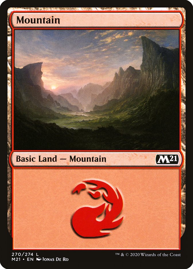 Mountain (270) [Core Set 2021] MTG Single Magic: The Gathering | Red Claw Gaming