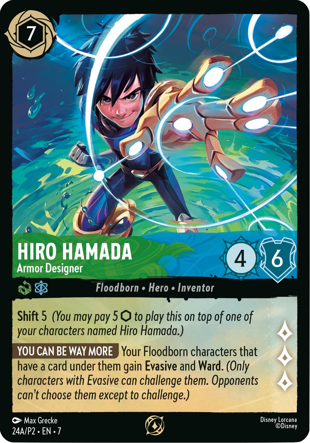 Hiro Hamada - Armor Designer (Store Championship) (Participant) (24) [Promo Cards] Lorcana Single Disney | Red Claw Gaming