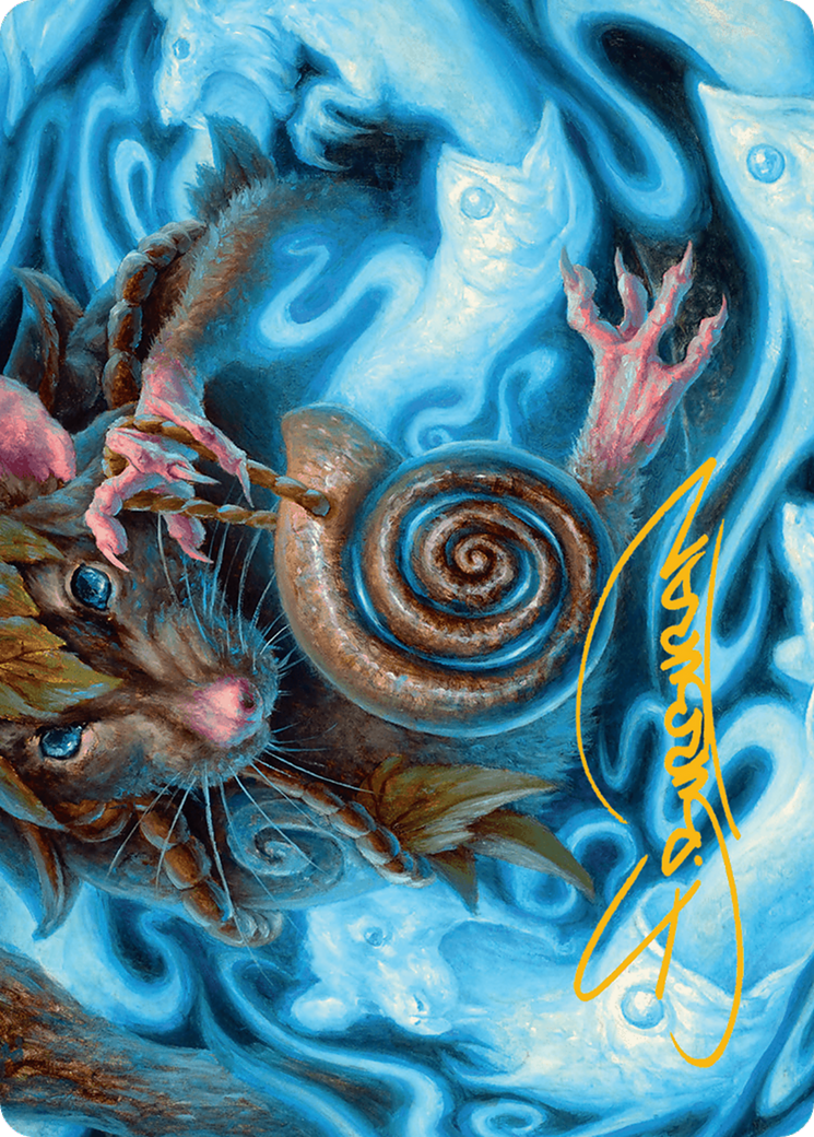 Mind Spiral Art Card (Gold-Stamped Signature) [Bloomburrow Art Series] MTG Single Magic: The Gathering | Red Claw Gaming