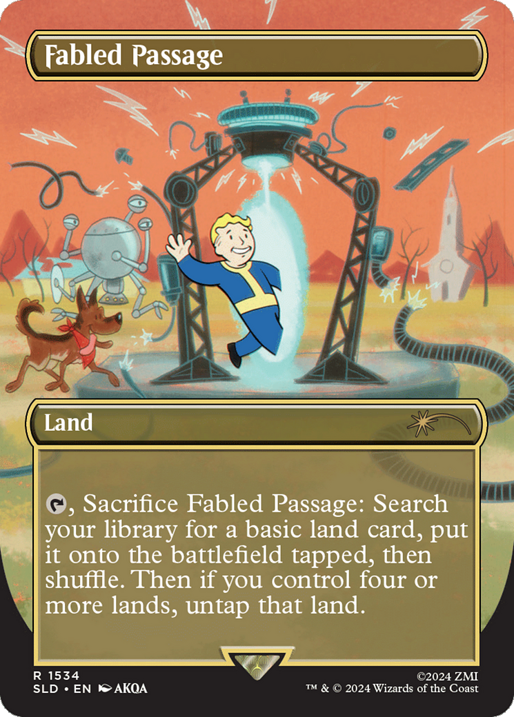 Fabled Passage (1534) (Rainbow Foil) [Secret Lair Drop Series] MTG Single Magic: The Gathering | Red Claw Gaming