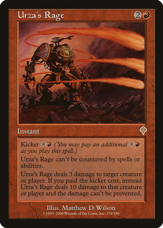 Urza's Rage [Invasion] MTG Single Magic: The Gathering | Red Claw Gaming