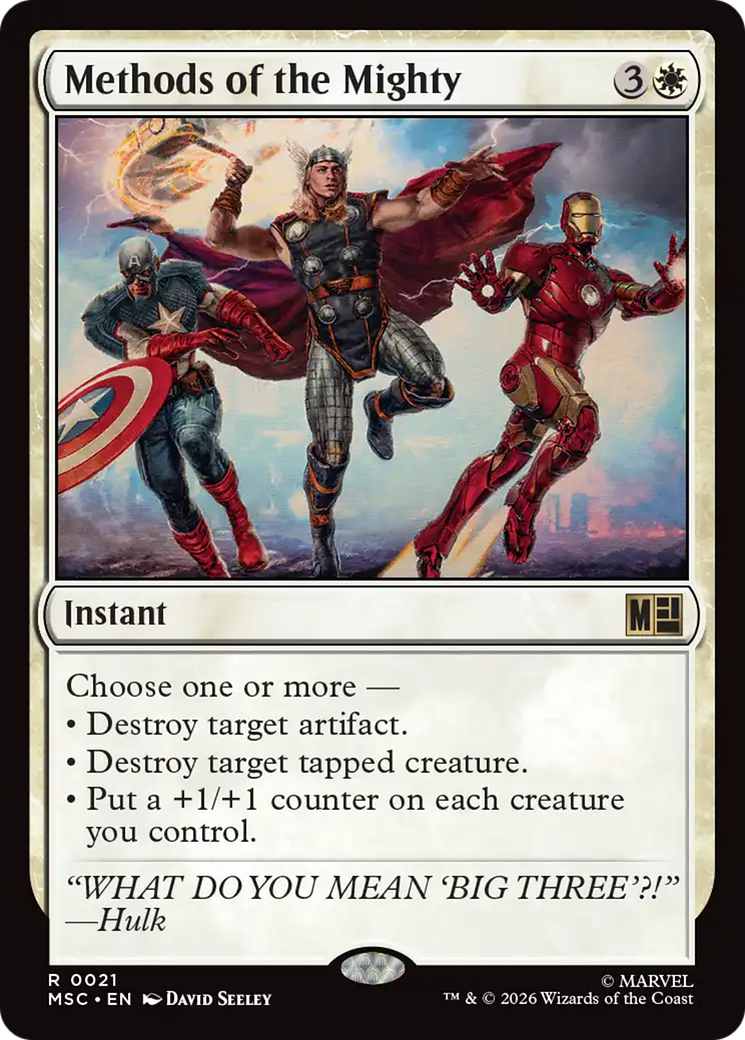 Methods of the Mighty [Marvel Super Heroes Commander] MTG Single Magic: The Gathering | Red Claw Gaming