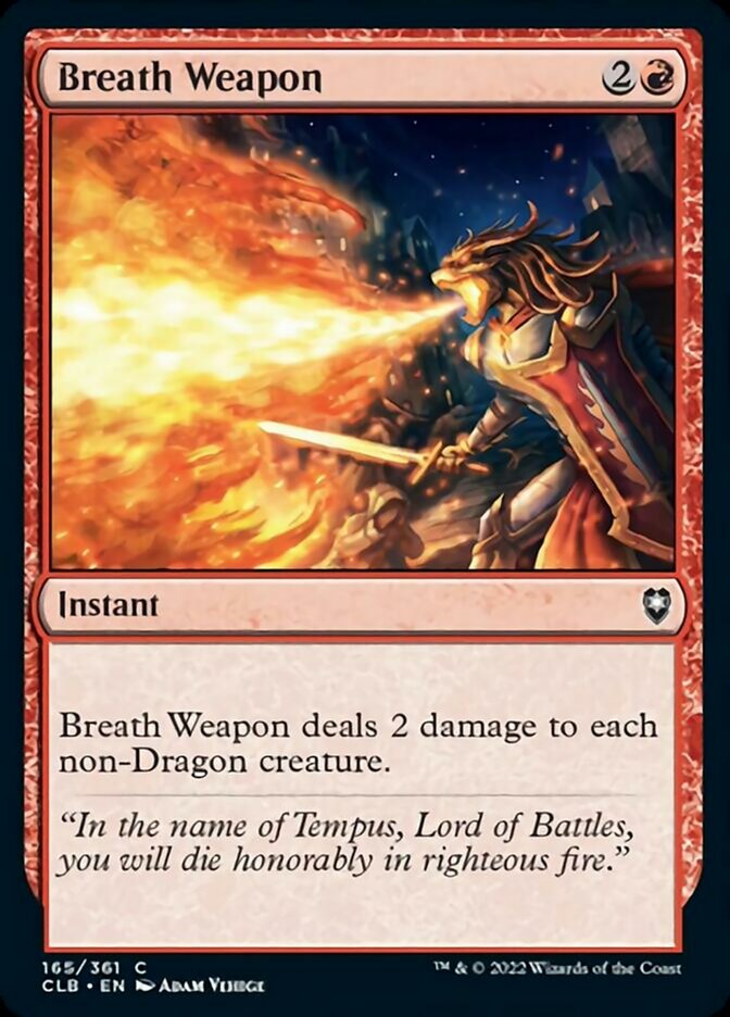 Breath Weapon [Commander Legends: Battle for Baldur's Gate] MTG Single Magic: The Gathering | Red Claw Gaming