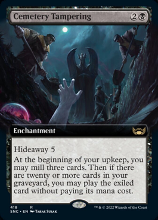 Cemetery Tampering (Extended Art) [Streets of New Capenna] MTG Single Magic: The Gathering | Red Claw Gaming