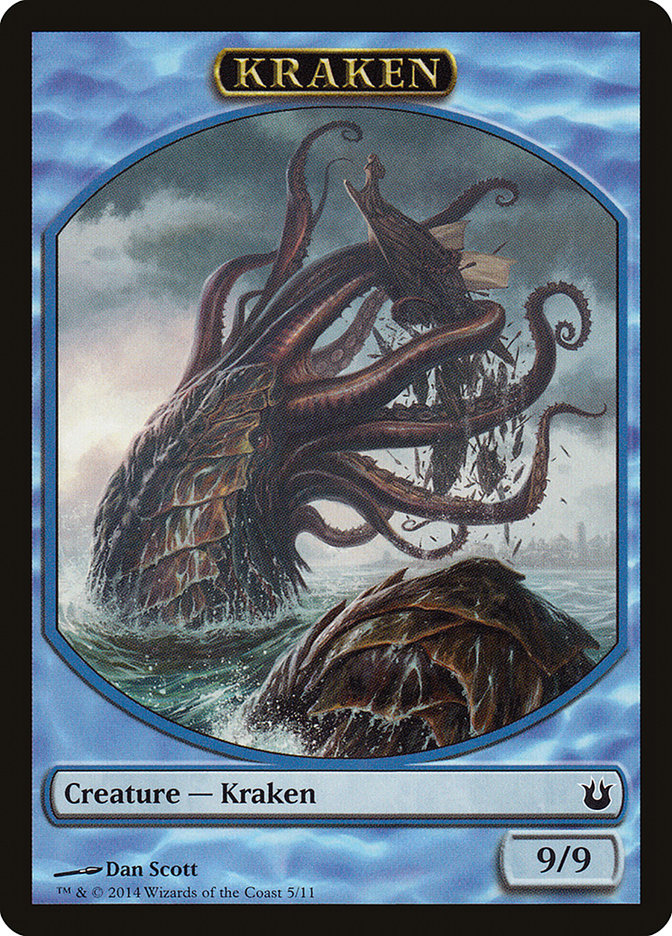 Kraken Token [Born of the Gods Tokens] MTG Single Magic: The Gathering | Red Claw Gaming