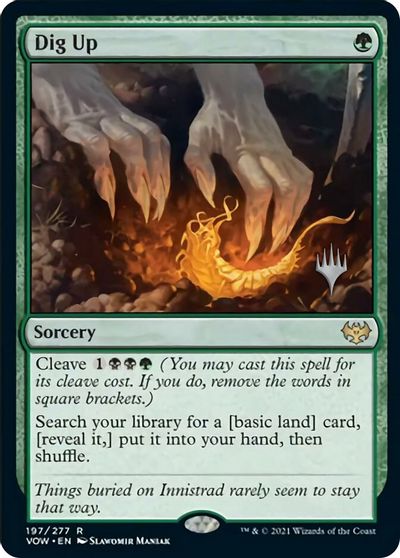 Dig Up (Promo Pack) [Innistrad: Crimson Vow Promos] MTG Single Magic: The Gathering | Red Claw Gaming