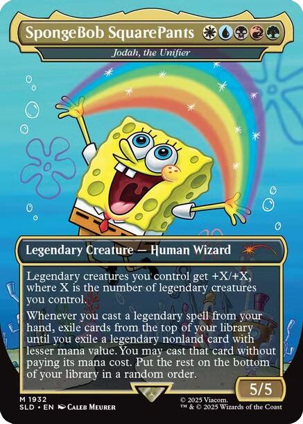 SpongeBob SquarePants - Jodah, the Unifier [Secret Lair Drop Series] MTG Single Magic: The Gathering | Red Claw Gaming