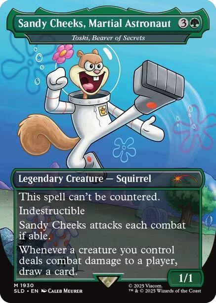 Sandy Cheeks, Martial Astronaut - Toski, Bearer of Secrets [Secret Lair Drop Series] MTG Single Magic: The Gathering | Red Claw Gaming