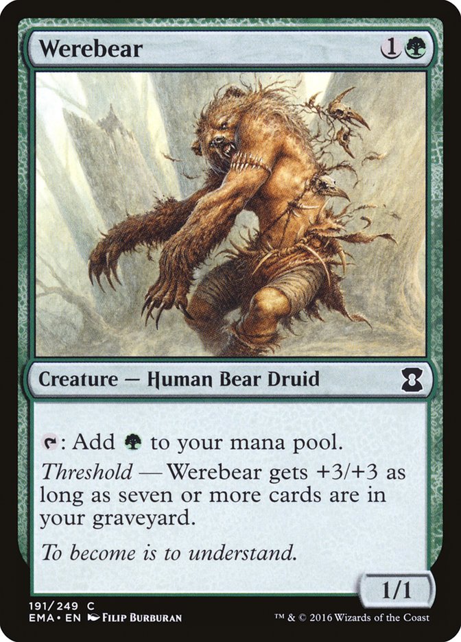 Werebear [Eternal Masters] MTG Single Magic: The Gathering | Red Claw Gaming
