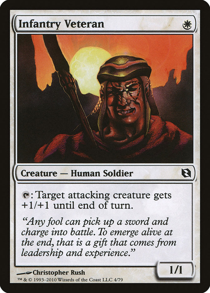 Infantry Veteran [Duel Decks: Elspeth vs. Tezzeret] MTG Single Magic: The Gathering | Red Claw Gaming