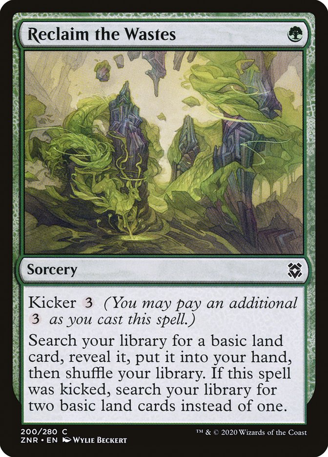 Reclaim the Wastes [Zendikar Rising] MTG Single Magic: The Gathering | Red Claw Gaming