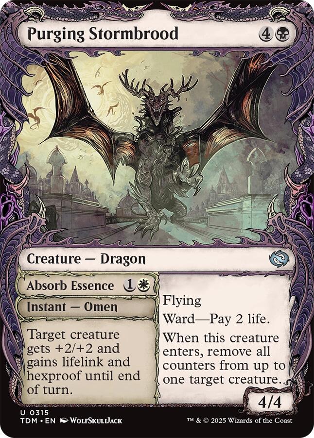 Purging Stormbrood (Showcase) [Tarkir: Dragonstorm] MTG Single Magic: The Gathering | Red Claw Gaming
