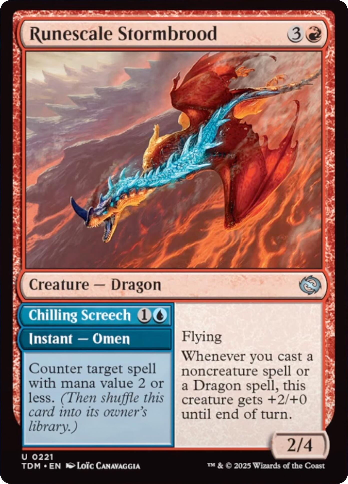 Runescale Stormbrood [Tarkir: Dragonstorm] MTG Single Magic: The Gathering | Red Claw Gaming