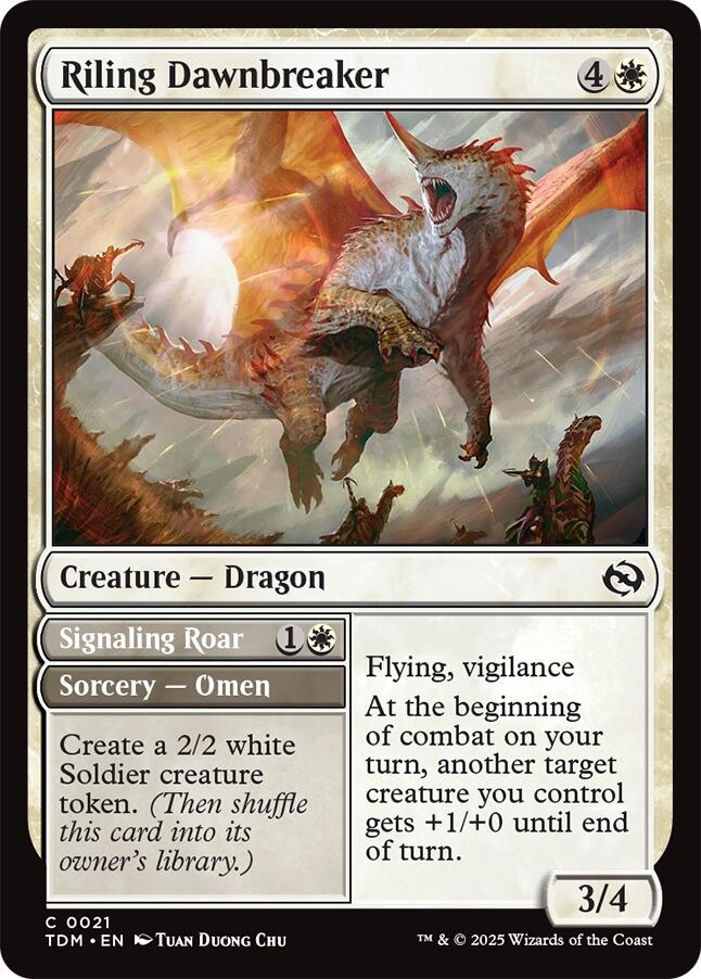 Riling Dawnbreaker [Tarkir: Dragonstorm] MTG Single Magic: The Gathering | Red Claw Gaming