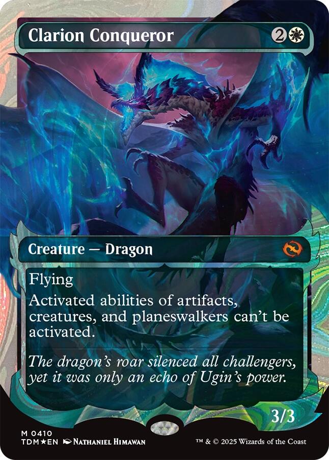 Clarion Conqueror (Showcase) (Halo Foil) [Tarkir: Dragonstorm] MTG Single Magic: The Gathering | Red Claw Gaming