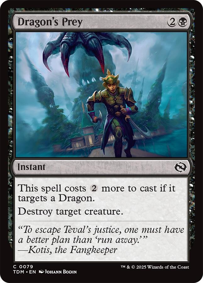 Dragon's Prey [Tarkir: Dragonstorm] MTG Single Magic: The Gathering | Red Claw Gaming
