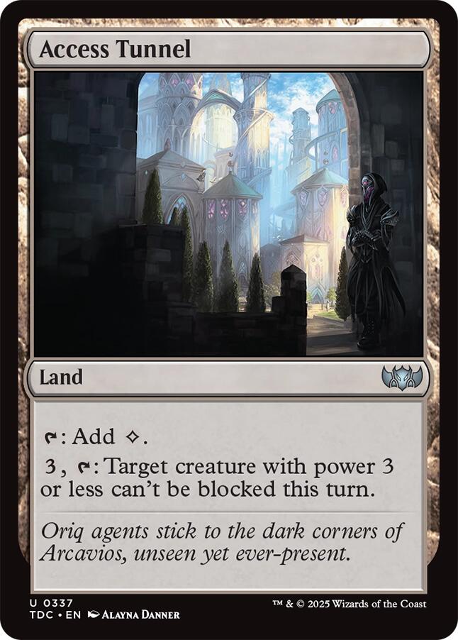 Access Tunnel [Tarkir: Dragonstorm Commander] MTG Single Magic: The Gathering | Red Claw Gaming