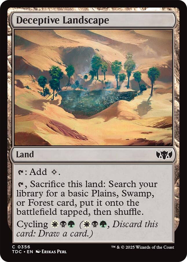 Deceptive Landscape [Tarkir: Dragonstorm Commander] MTG Single Magic: The Gathering | Red Claw Gaming
