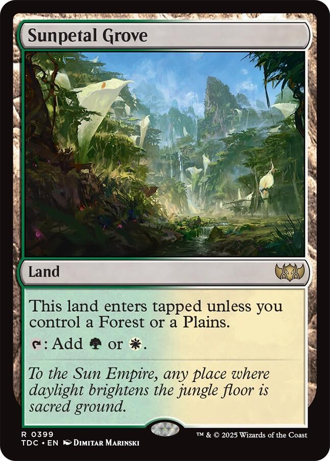 Sunpetal Grove [Tarkir: Dragonstorm Commander] MTG Single Magic: The Gathering | Red Claw Gaming