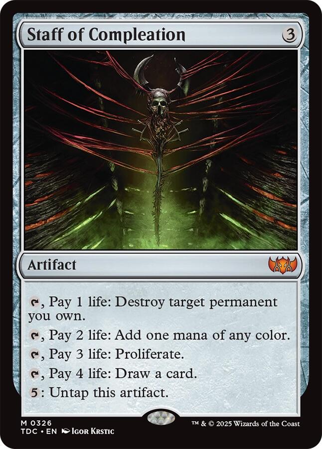 Staff of Compleation [Tarkir: Dragonstorm Commander] MTG Single Magic: The Gathering | Red Claw Gaming