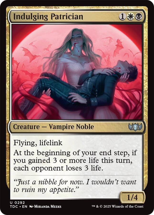 Indulging Patrician [Tarkir: Dragonstorm Commander] MTG Single Magic: The Gathering | Red Claw Gaming