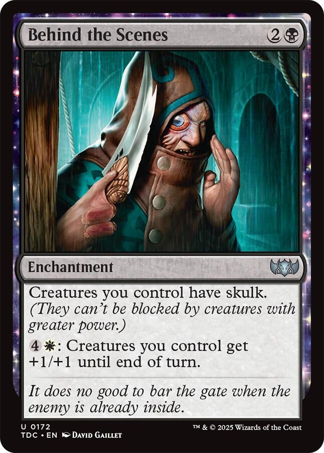 Behind the Scenes [Tarkir: Dragonstorm Commander] MTG Single Magic: The Gathering | Red Claw Gaming