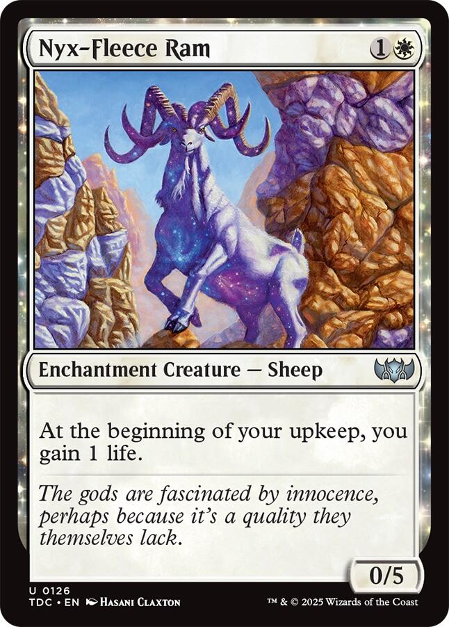 Nyx-Fleece Ram [Tarkir: Dragonstorm Commander] MTG Single Magic: The Gathering | Red Claw Gaming