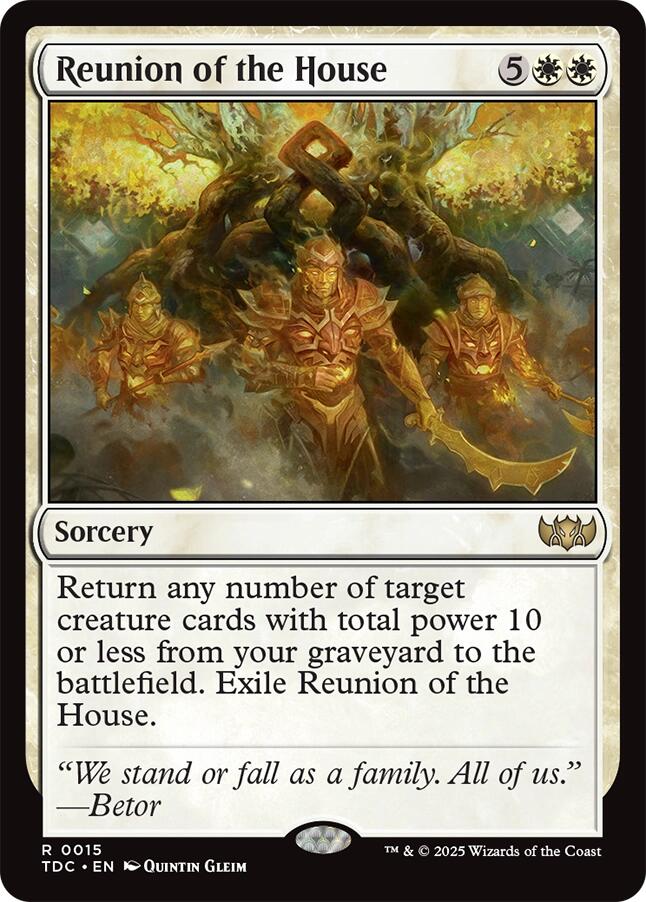 Reunion of the House [Tarkir: Dragonstorm Commander] MTG Single Magic: The Gathering | Red Claw Gaming