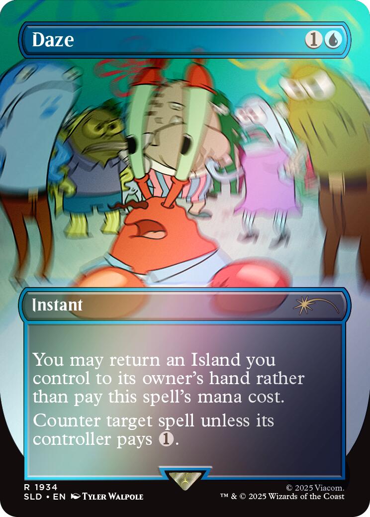 Daze (Rainbow Foil) [Secret Lair Drop Series] MTG Single Magic: The Gathering | Red Claw Gaming