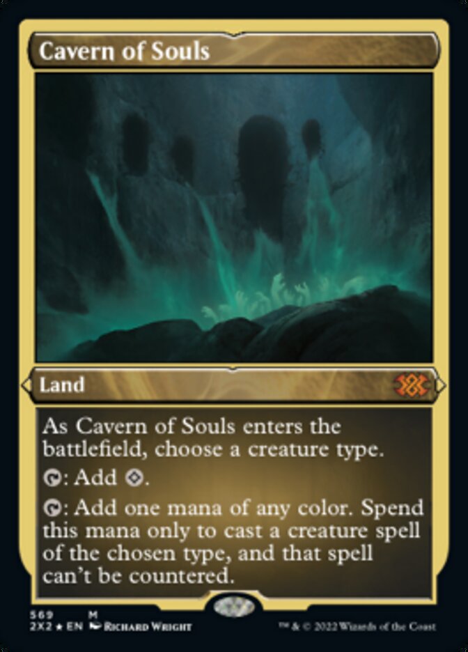 Cavern of Souls (Foil Etched) [Double Masters 2022] MTG Single Magic: The Gathering    | Red Claw Gaming