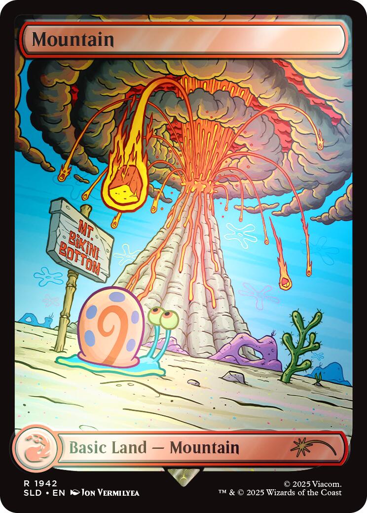Mountain (1942) (Rainbow Foil) [Secret Lair Drop Series] MTG Single Magic: The Gathering | Red Claw Gaming
