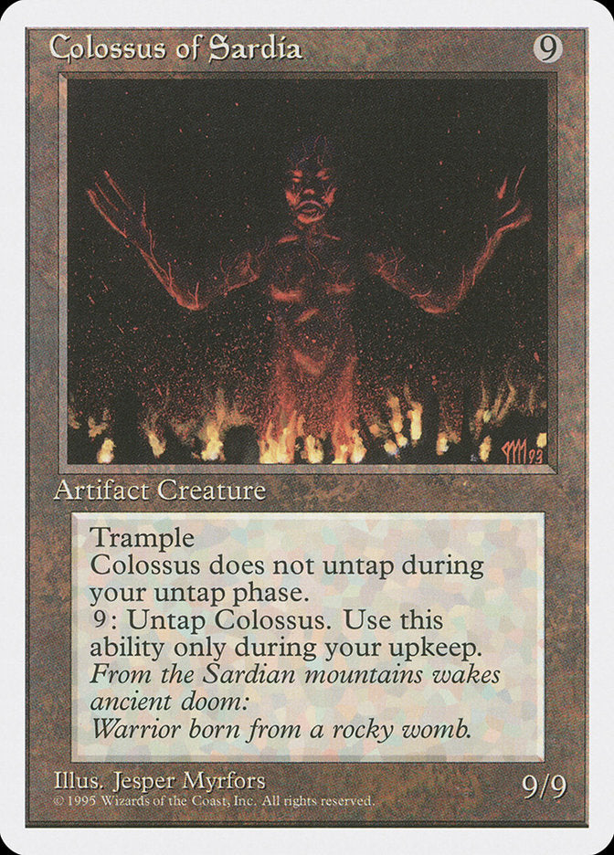 Colossus of Sardia [Fourth Edition] MTG Single Magic: The Gathering | Red Claw Gaming
