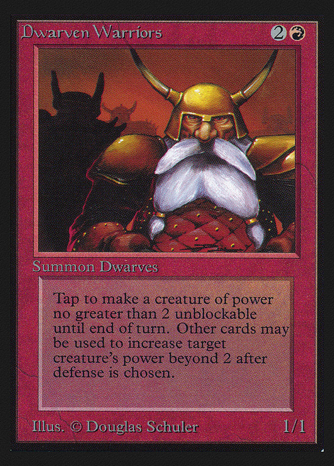 Dwarven Warriors [Collectors' Edition] MTG Single Magic: The Gathering | Red Claw Gaming