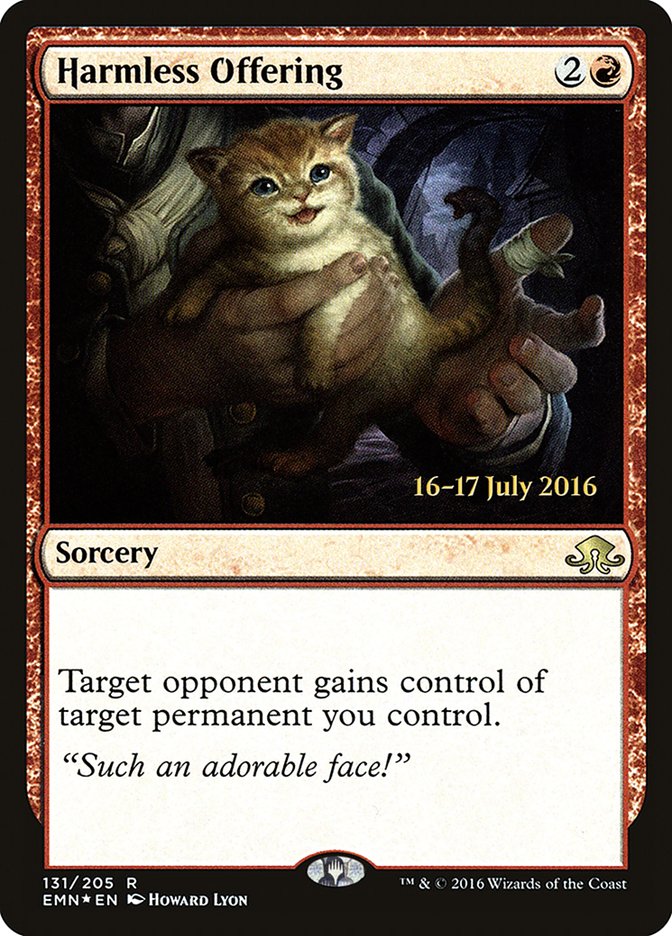 Harmless Offering [Eldritch Moon Prerelease Promos] MTG Single Magic: The Gathering | Red Claw Gaming