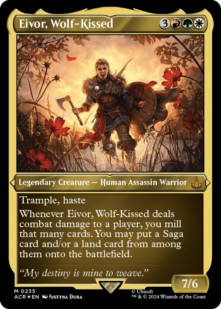 Eivor, Wolf-Kissed (Foil Etched) [Assassin's Creed] MTG Single Magic: The Gathering | Red Claw Gaming