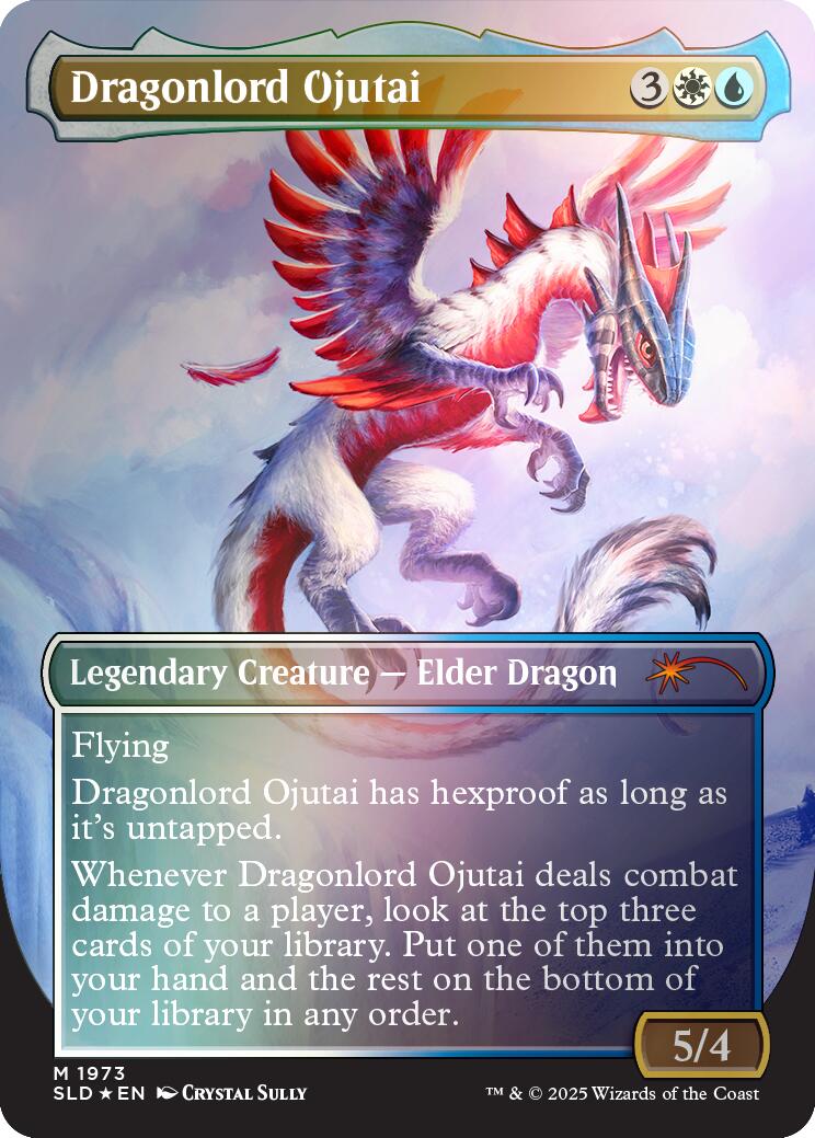 Dragonlord Ojutai (Rainbow Foil) [Secret Lair Drop Series] MTG Single Magic: The Gathering | Red Claw Gaming