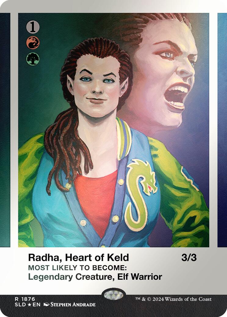 Radha, Heart of Keld (Rainbow Foil) [Secret Lair Drop Series] MTG Single Magic: The Gathering | Red Claw Gaming