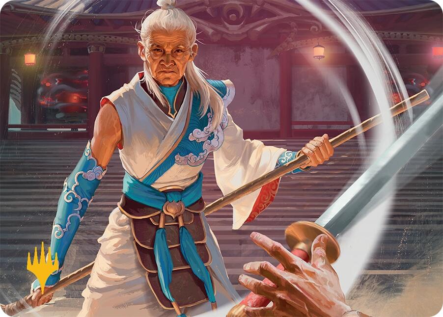 Humbling Elder Art Card (7/54) (Gold-Stamped Signature) [Tarkir: Dragonstorm Art Series] MTG Single Magic: The Gathering | Red Claw Gaming