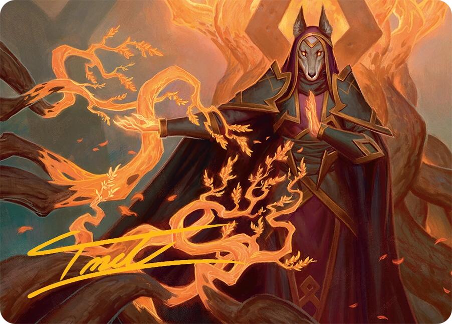 Abzan Devotee Art Card (10/54) (Gold-Stamped Signature) [Tarkir: Dragonstorm Art Series] MTG Single Magic: The Gathering | Red Claw Gaming