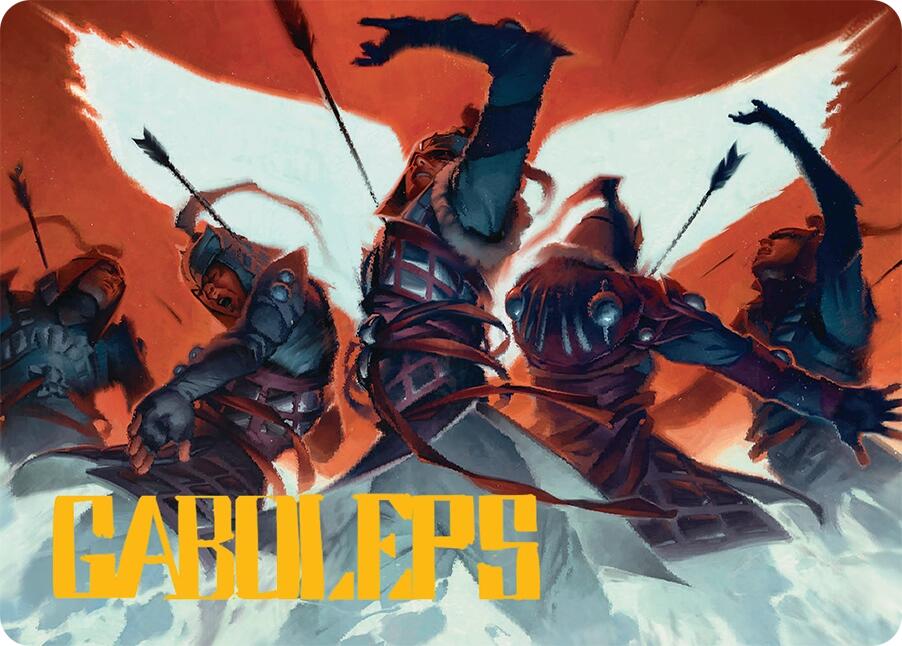 Desperate Measures Art Card (11/54) (Gold-Stamped Signature) [Tarkir: Dragonstorm Art Series] MTG Single Magic: The Gathering | Red Claw Gaming