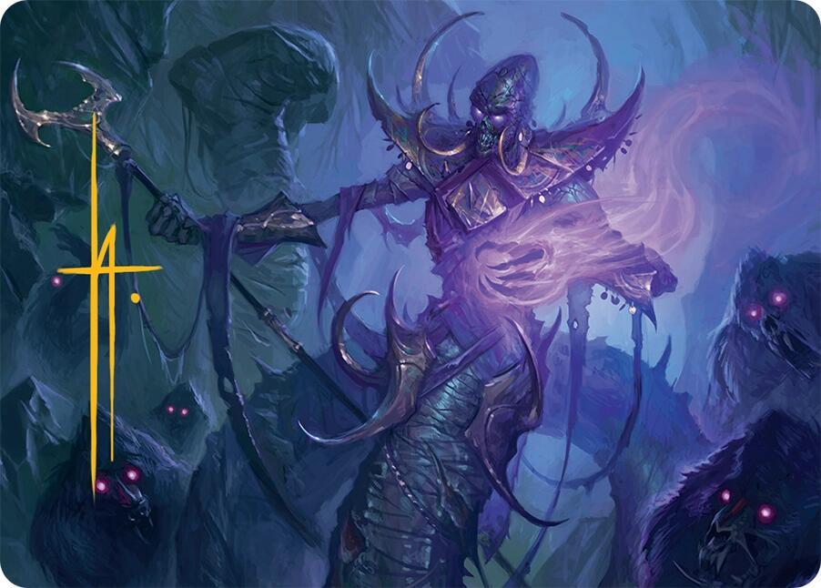 Sidisi, Regent of the Mire Art Card (14/54) (Gold-Stamped Signature) [Tarkir: Dragonstorm Art Series] MTG Single Magic: The Gathering | Red Claw Gaming