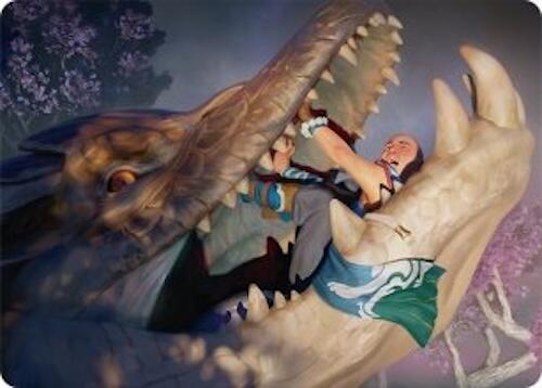 Jaws of Defeat Art Card (53/54) [Tarkir: Dragonstorm Art Series] MTG Single Magic: The Gathering | Red Claw Gaming